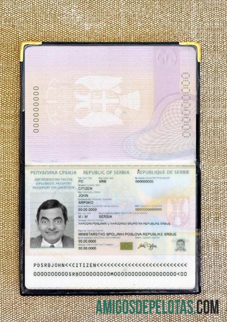 Passe da Sérvia (presente em 2016) Photolook exemplo